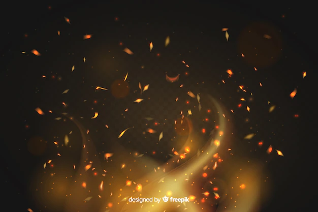 Free Vector | Fire sparks effect background style