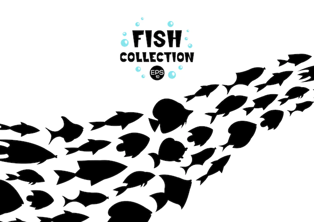 Free Vector | Fish collection. cartoon style. illustration of twelve different fish