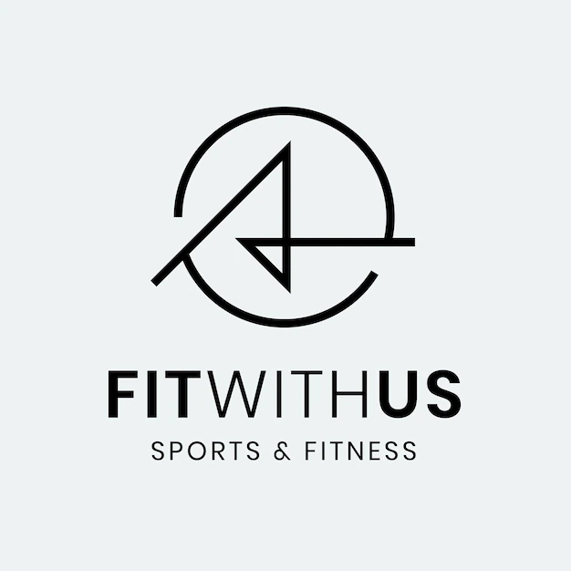 Free Vector | Fitness gym logo template, abstract illustration in minimal design vector