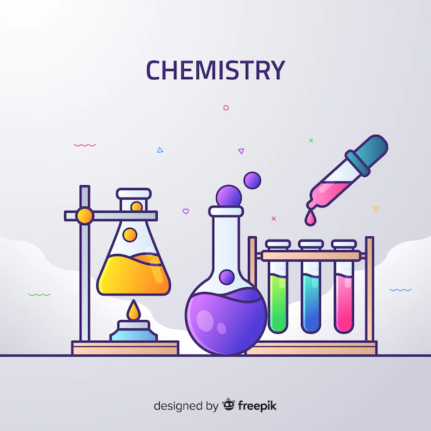 Free Vector | Flat chemistry colorful background