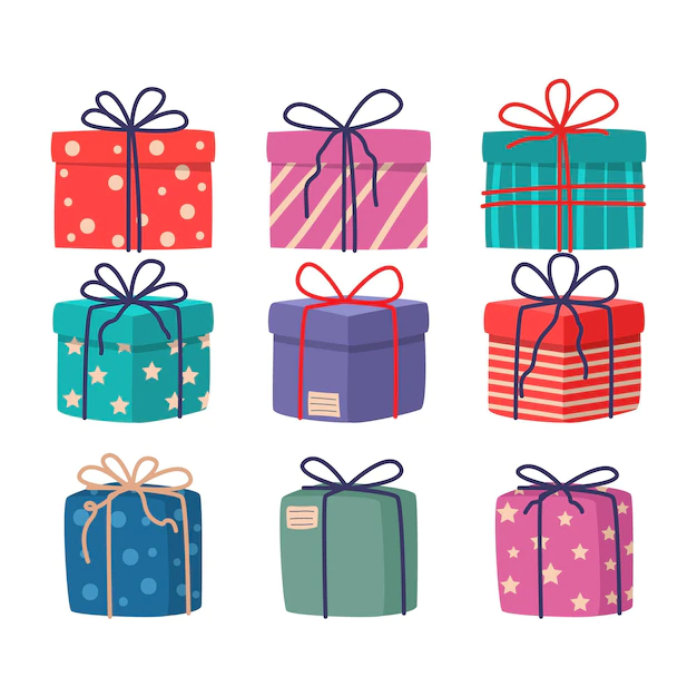 Free Vector | Flat design christmas gift collection
