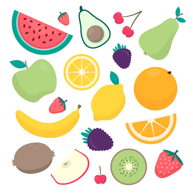 Free Vector | Flat design fruit collection
