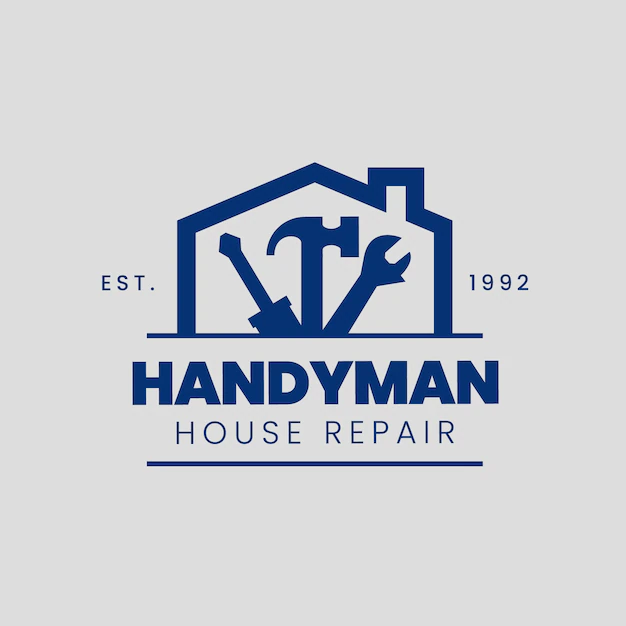 Free Vector | Flat design handyman logo template