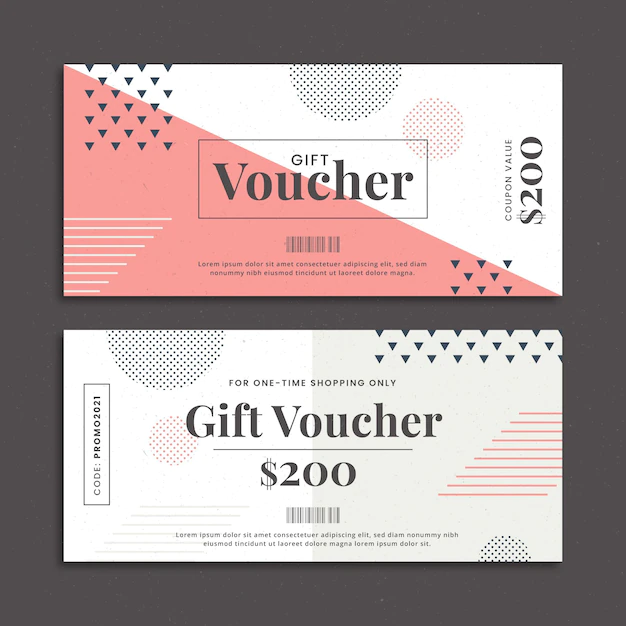 Free Vector | Flat design of gift voucher banners