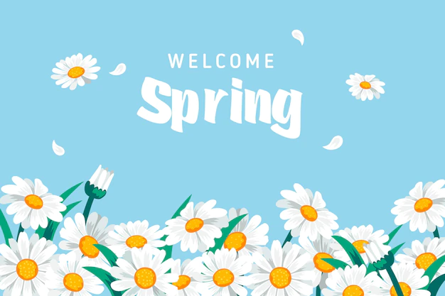 Free Vector | Flat design spring background