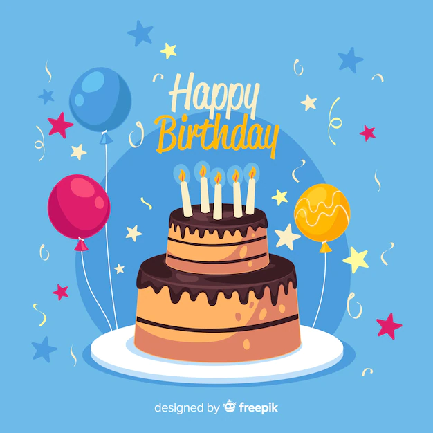 Free Vector | Flat happy birthday party background