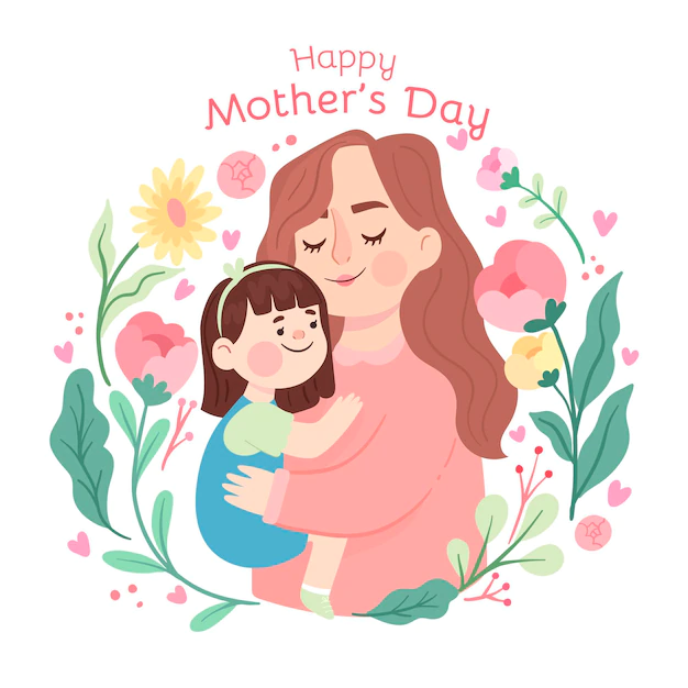Free Vector | Flat mother's day illustration