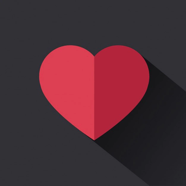 Free Vector | Flat red heart