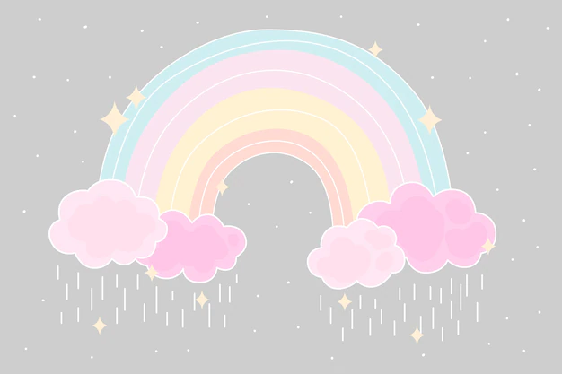 Free Vector | Flat style colorful rainbow