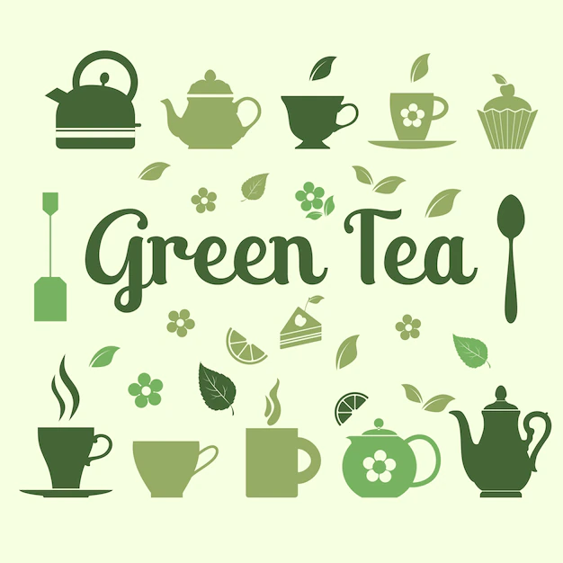 Free Vector | Flat tea icons