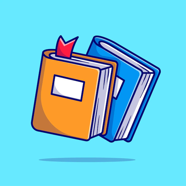 Free Vector | Floating books cartoon vector icon illustration. object education icon concept isolated premium vector. flat cartoon style