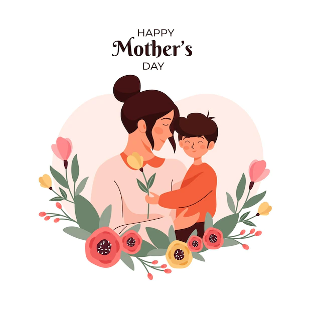 Free Vector | Floral mother's day illustration