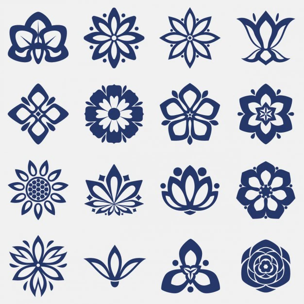 Free Vector | Flower icons collection