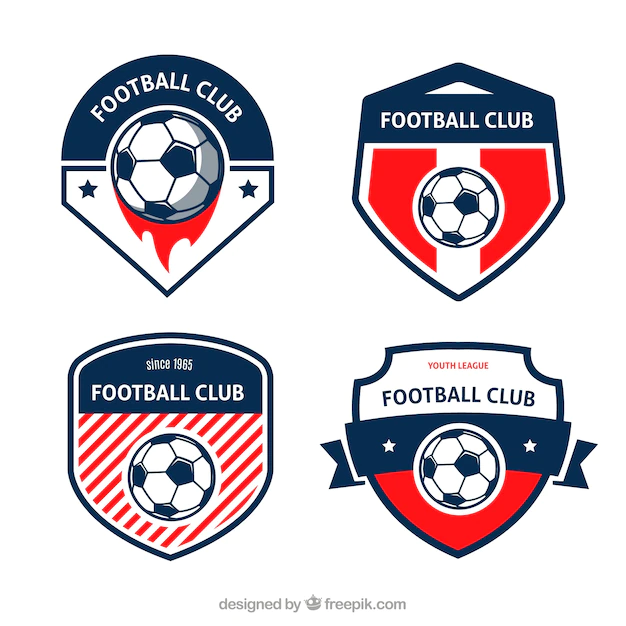 Free Vector | Football badges set