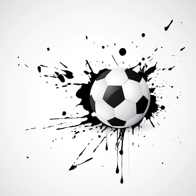 Free Vector | Football placed on grunge design