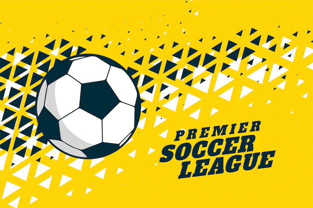 Free Vector | Football soccer and triangle halftone