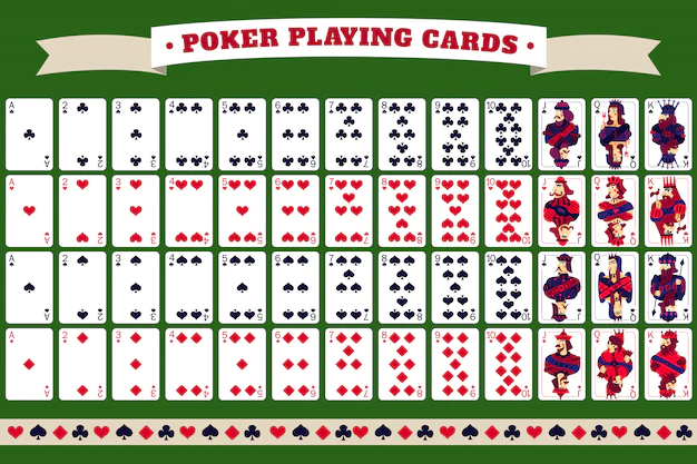 Free Vector | Full deck of poker playing cards