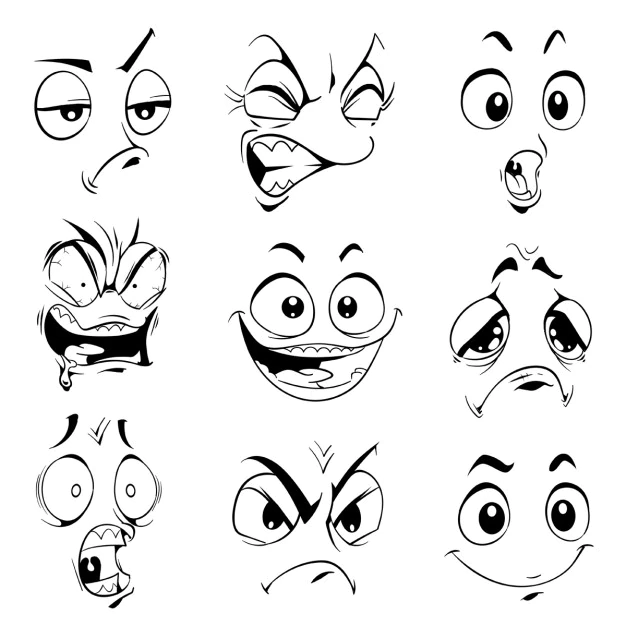 Free Vector | Funny expressions