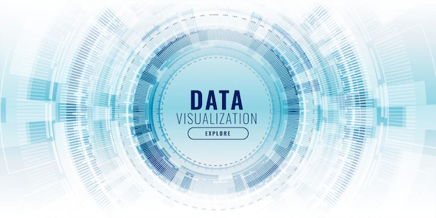 Free Vector | Futuristic data visualization technology concept banner