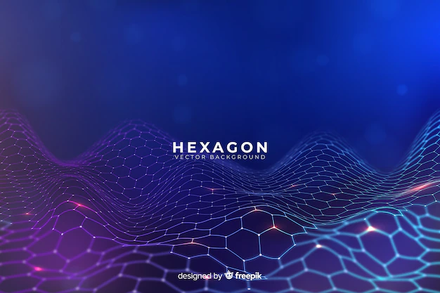 Free Vector | Futuristic hexagonal net background