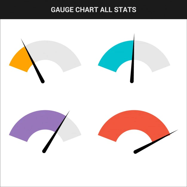 Free Vector | Gauge chart collection