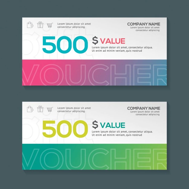 Free Vector | Gift voucher design