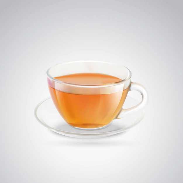 Free Vector | Glass cup of black tea.