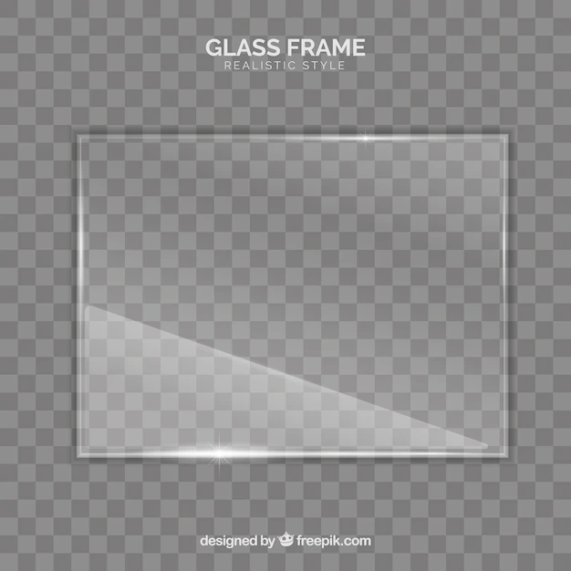 Free Vector | Glass frame in realistic style