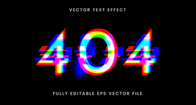 Free Vector | Glitch text effect