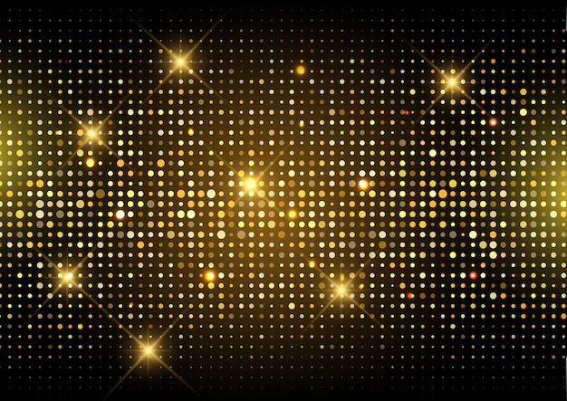 Free Vector | Glitter gold disco lights background