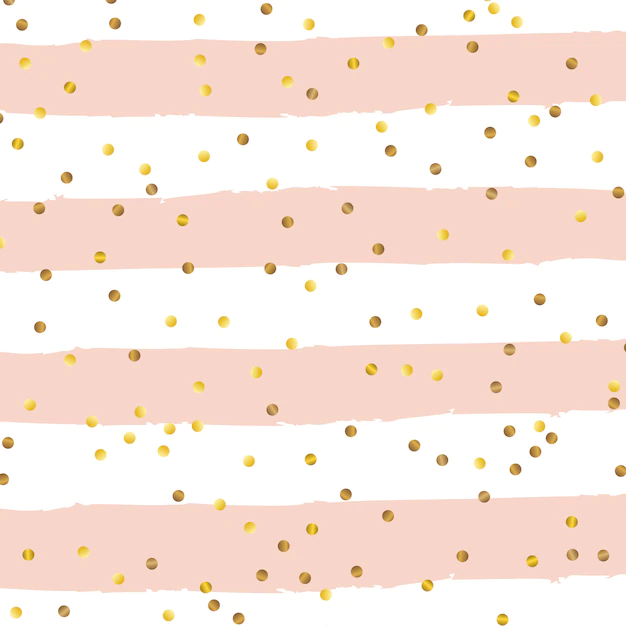 Free Vector | Gold confetti on grunge striped background