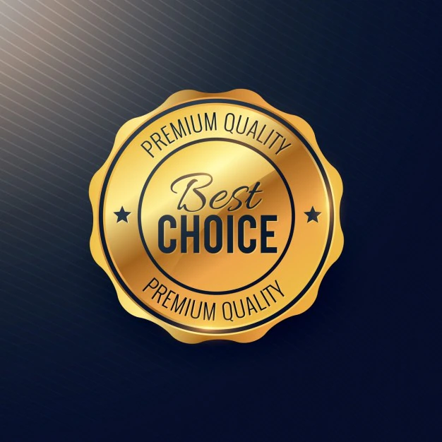 Free Vector | Gold seal, best choice
