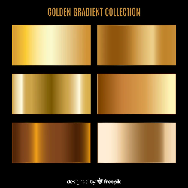 Free Vector | Golden gradient collection