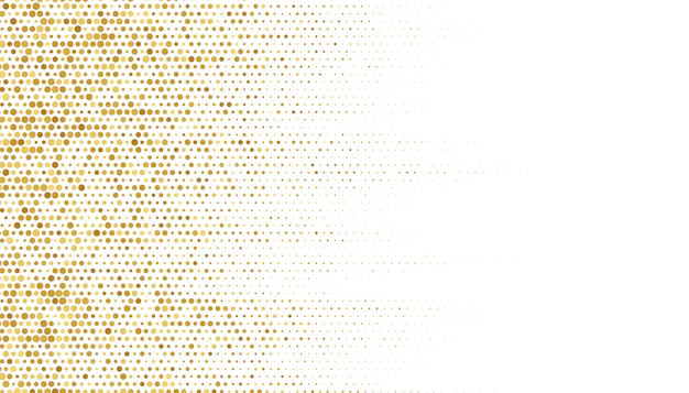 Free Vector | Golden halftone pattern texture on white background