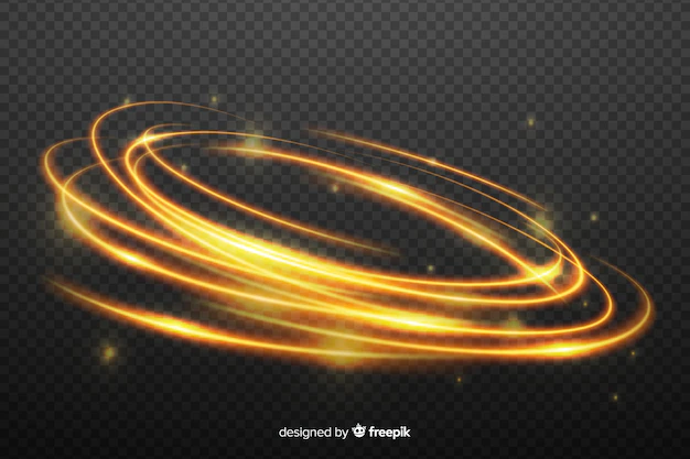 Free Vector | Golden light abstract whirl effect