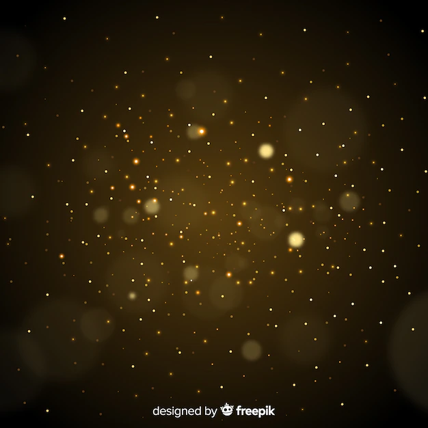 Free Vector | Golden particles blurred decorative background