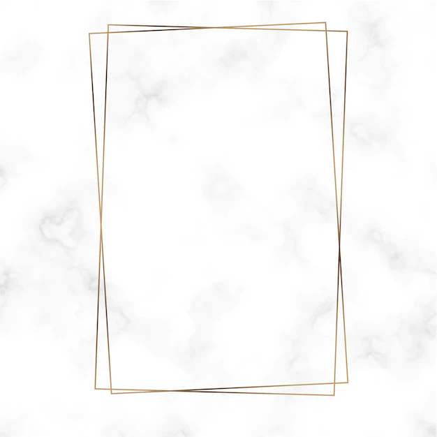 Free Vector | Golden rectangle frame template vector