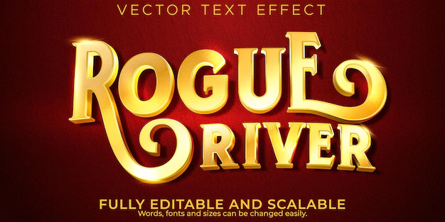 Free Vector | Golden vintage text effect, editable retro and old text style
