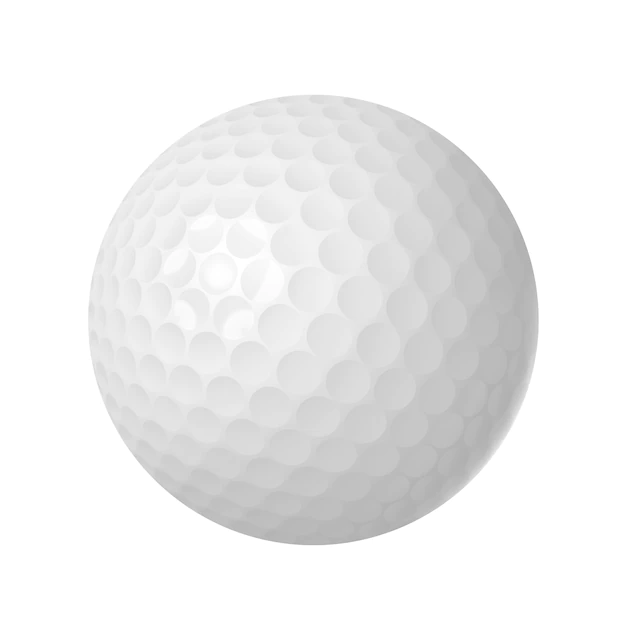 Free Vector | Golf ball over white isolated