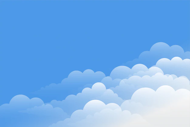 Free Vector | Gorgeous clouds background with blue sky design