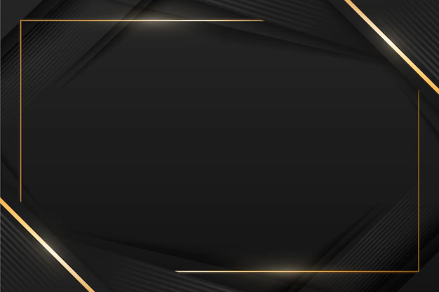 Free Vector | Gradient black backgrounds with golden frames