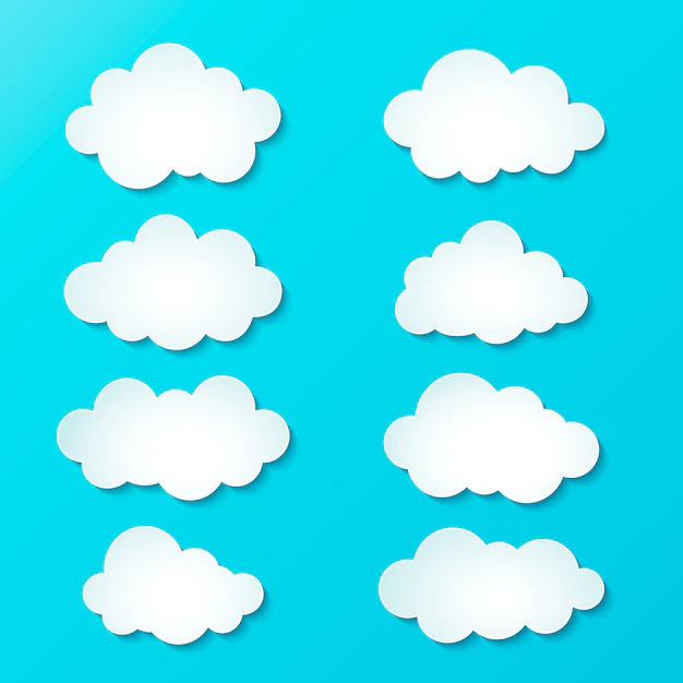 Free Vector | Gradient cloud collection