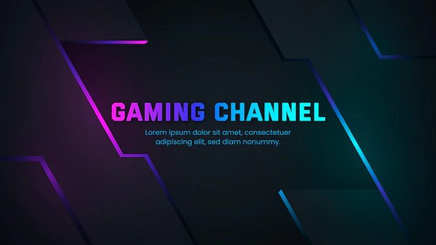 Free Vector | Gradient gaming youtube channel art