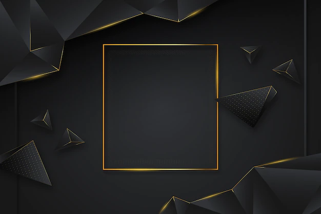 Free Vector | Gradient golden luxury geometric background