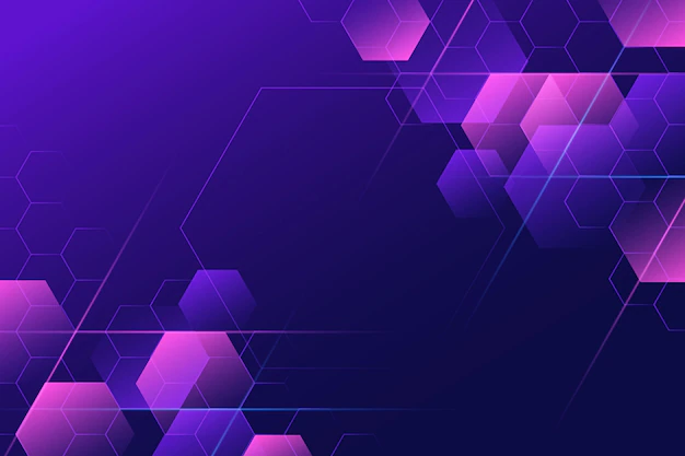 Free Vector | Gradient purple hexagonal background