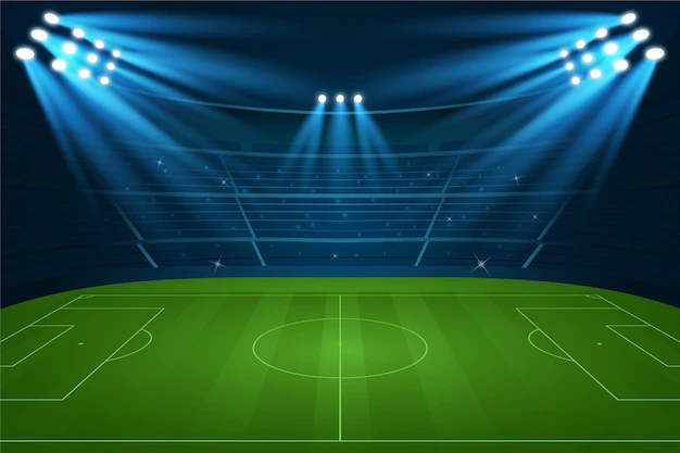 Free Vector | Gradient style football field background