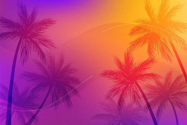Free Vector | Gradient summer background for videocalls