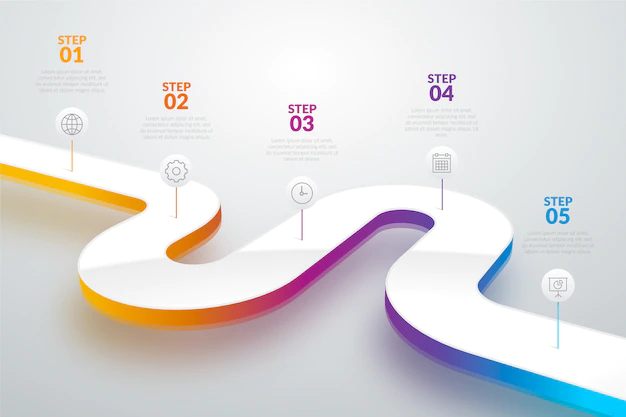 Free Vector | Gradient template timeline infographic