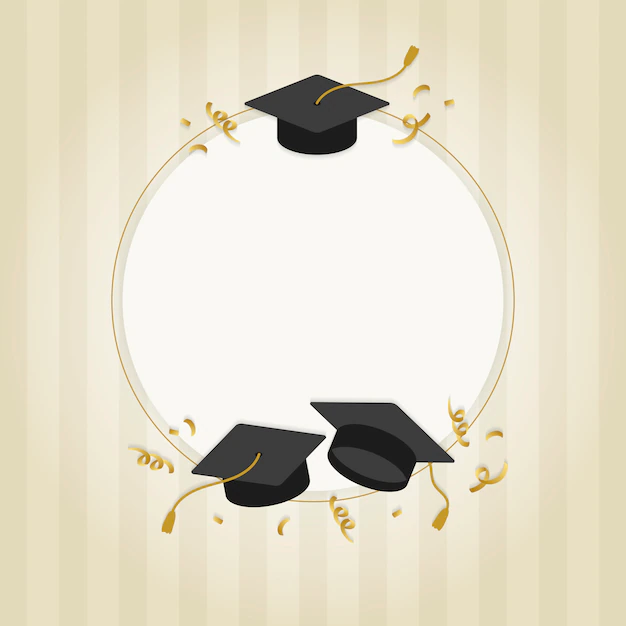 Free Vector | Graduation greeting card