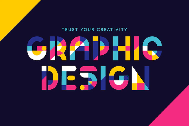 Free Vector | Graphic design colorful geometrical lettering